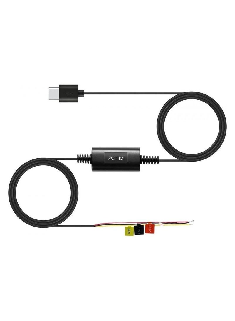 70mai UP03 Hardwire Kit Parking Surveillance Cable Only For 70mai Dash Cam M500/Omni X200 A810 Dash Cam Power Cable  - Image 1