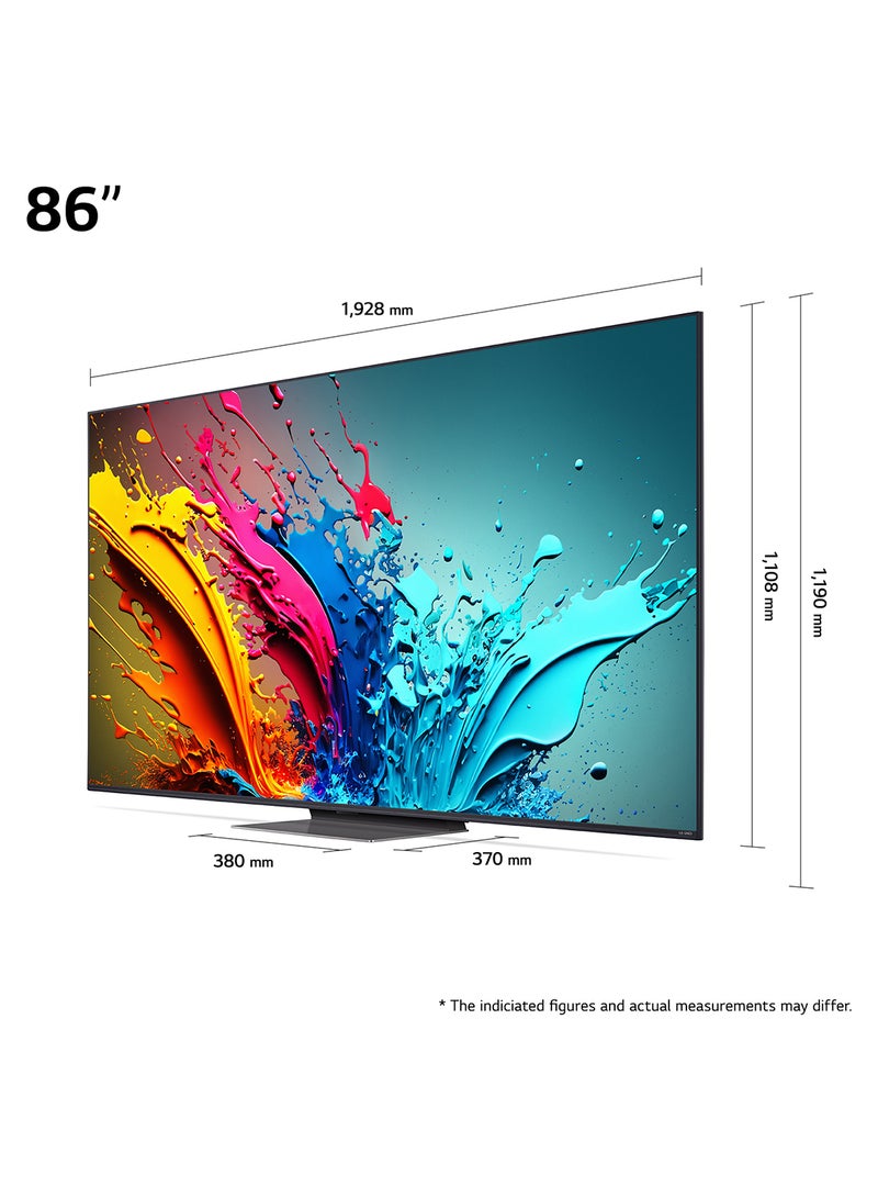 LG 86 Inch QNED QNED86 4K 86QNED86T Black - Image 3