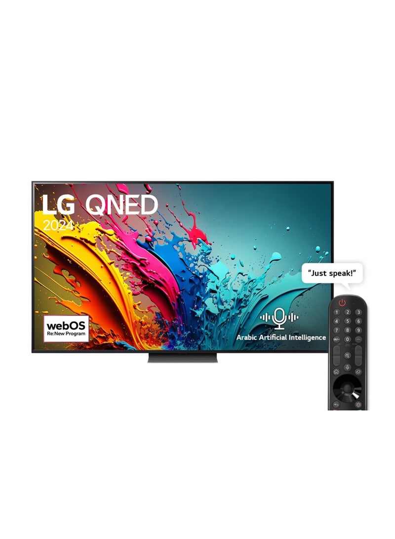 LG 86 Inch QNED QNED86 4K 86QNED86T Black - Image 1