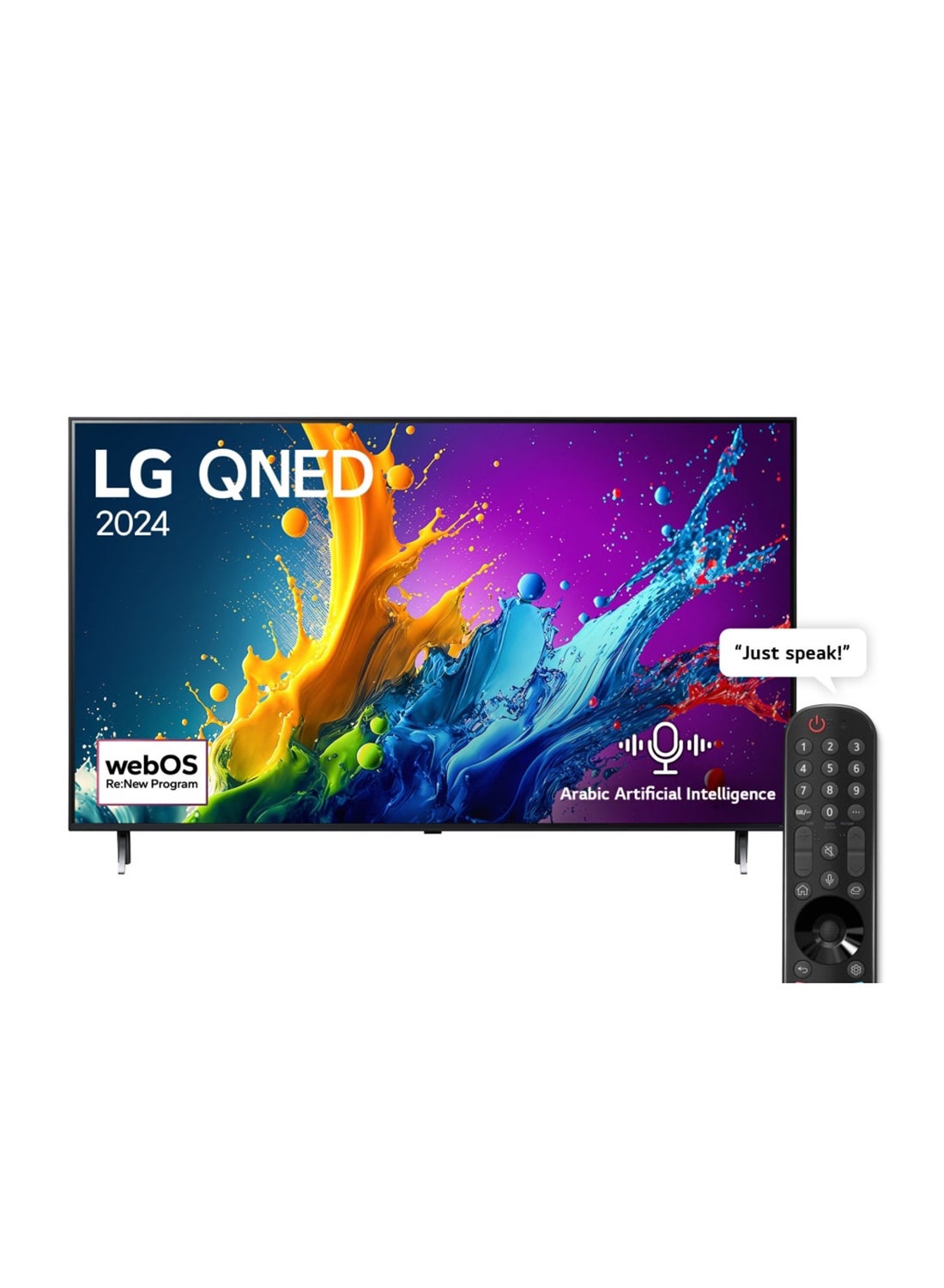 55 Inch QNED QNED80 4K 55QNED80T Black