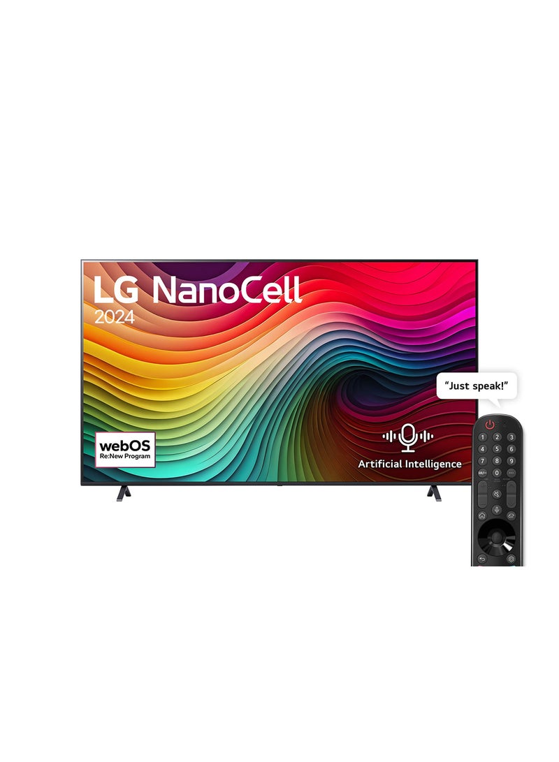 LG - 2024 NanoCell NANO81 86 86NANO81T Black - Image 1