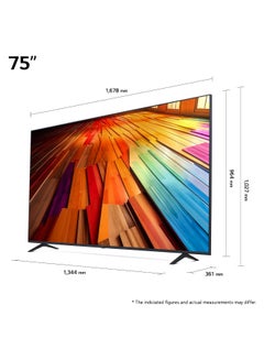 LG 75 Inch UHD UT80 4K Smart TV 75UT8000 Black  - Image 4