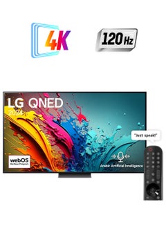 LG 65 Inch QNED QNED86 4K 65QNED86T Black  - Image 1