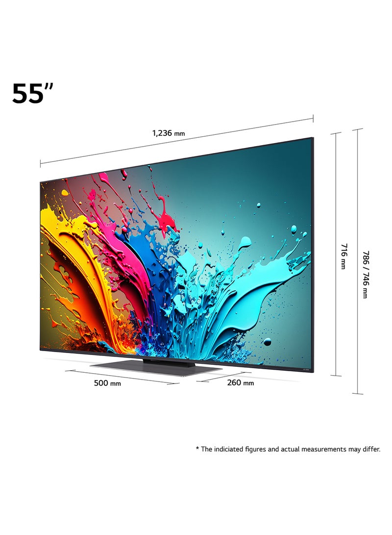 LG - 55 Inch QNED QNED86 4K 55QNED86T Black - Image 1