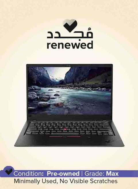 Renewed - Thinkpad X1 Carbon (2017) Laptop With 14-Inch Display,Intel Core i7 Processor/7th Gen/16GB RAM/512GB SSD/Intel HD Graphics English Black