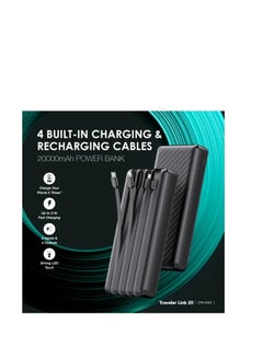 أورايمو 20000 mAh Oraimo OPB-P5201 Traveler Link 20 20000mAh Power Bank Black  - Image 5