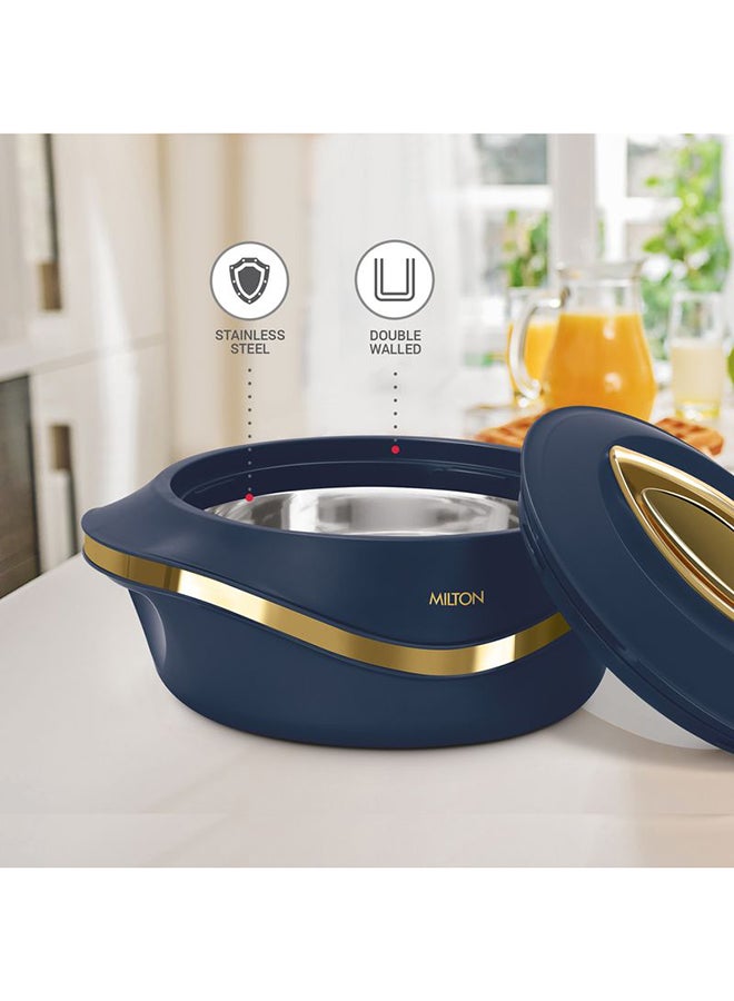 Milton 3-Piece Casserole Set (860ml, 1.27L, 1.96L) Double-Walled Hotpot with PU Insulation & Stainless Steel Inner, Keeps Food Hot/Cold for Hours, Perfect for Serving biryani, Roti - Pearl Reg Blue - Image 3