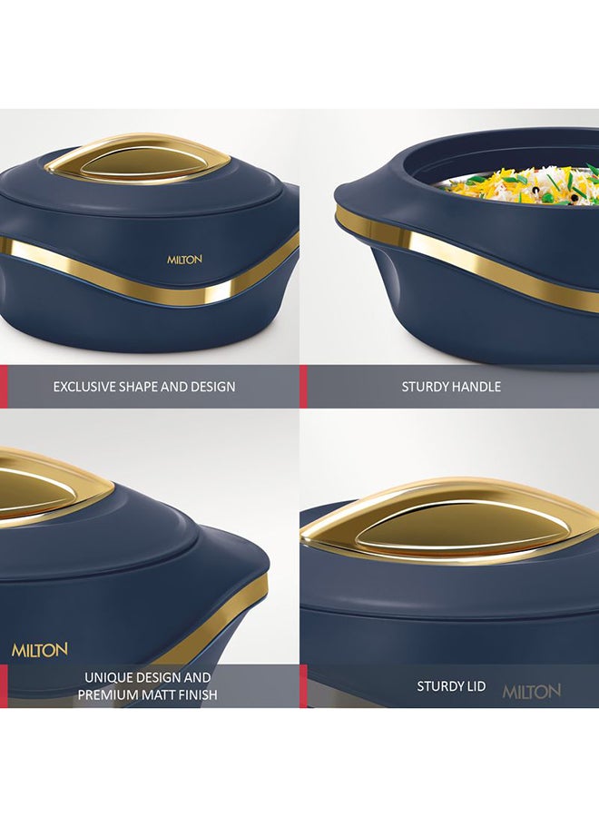 Milton 3-Piece Casserole Set (860ml, 1.27L, 1.96L) Double-Walled Hotpot with PU Insulation & Stainless Steel Inner, Keeps Food Hot/Cold for Hours, Perfect for Serving biryani, Roti - Pearl Reg Blue - Image 4