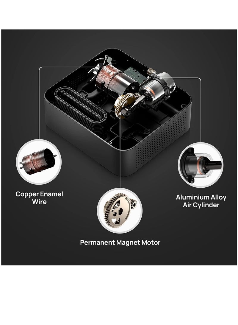 70mai - Air Compressor Lite TP03,12V DC, 160psi Large Air Flow, Smart LED Pressure Gauge For Car, Bicycle, Motorcycle, Basketball And Others - Image 1