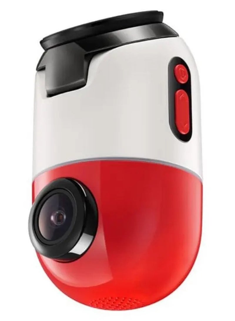 70mai - Dash Camera X200 Omni 360 Digree Dash Camera 1080P 60FPS 128GB eMMC Storage Red/White - Image 1
