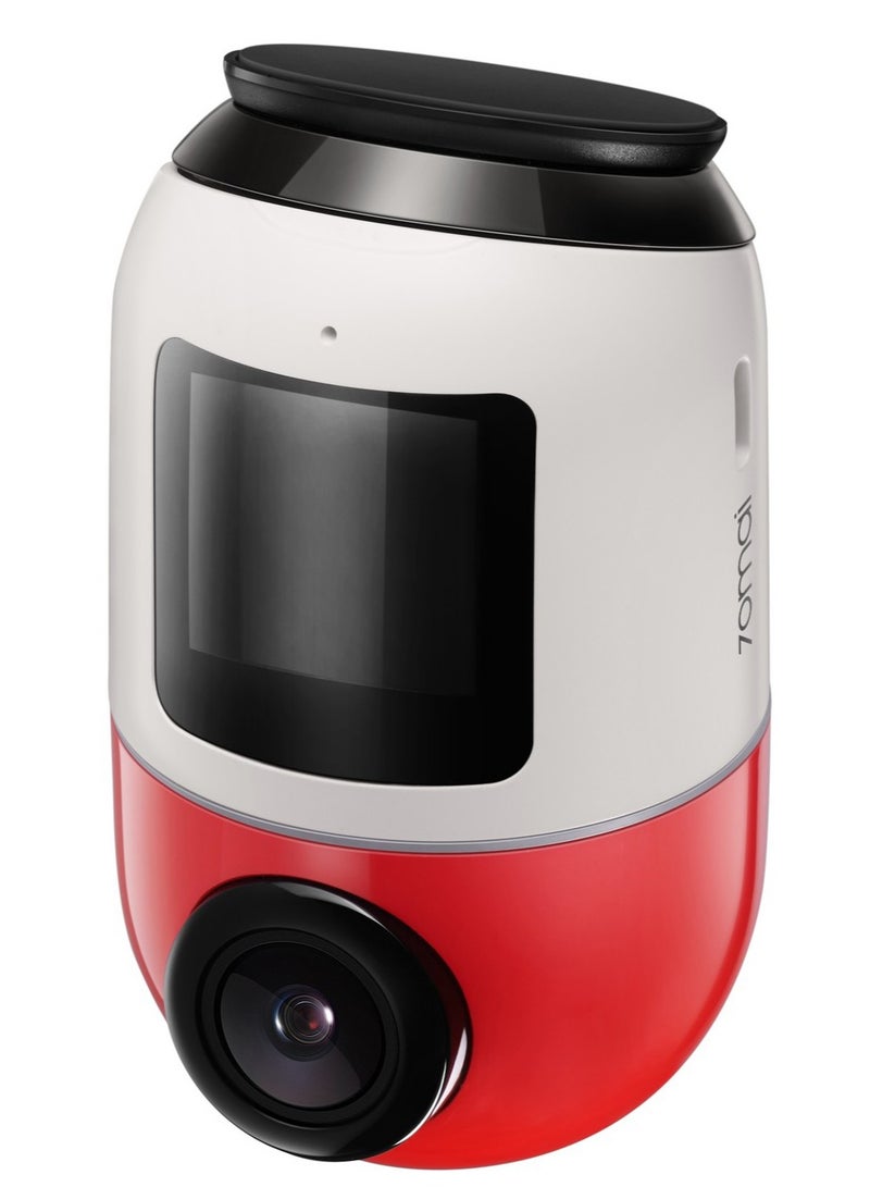 70mai - Dash Camera X200 Omni 360 Digree Dash Camera 1080P 60FPS 128GB eMMC Storage Red/White - Image 1