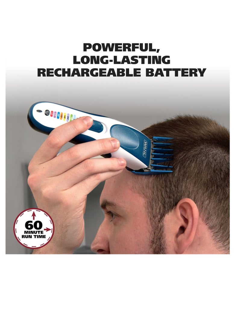 WAHL - Color Pro Cordless Rechargeable Hair Clipper & Trimmer – Easy Color-Coded Guide Combs - for Men, Women, & Children – Model 9649P - Image 1