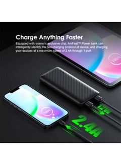 Oraimo 10000 mAh Oraimo OPB-P118D 2.4A Max Fast Charging Portable Power Bank Black  - Image 2