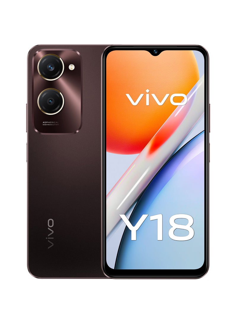 vivo Y18 4G Dual SIM Mocha Brown 6GB RAM 128GB - Middle East Version  - Image 1