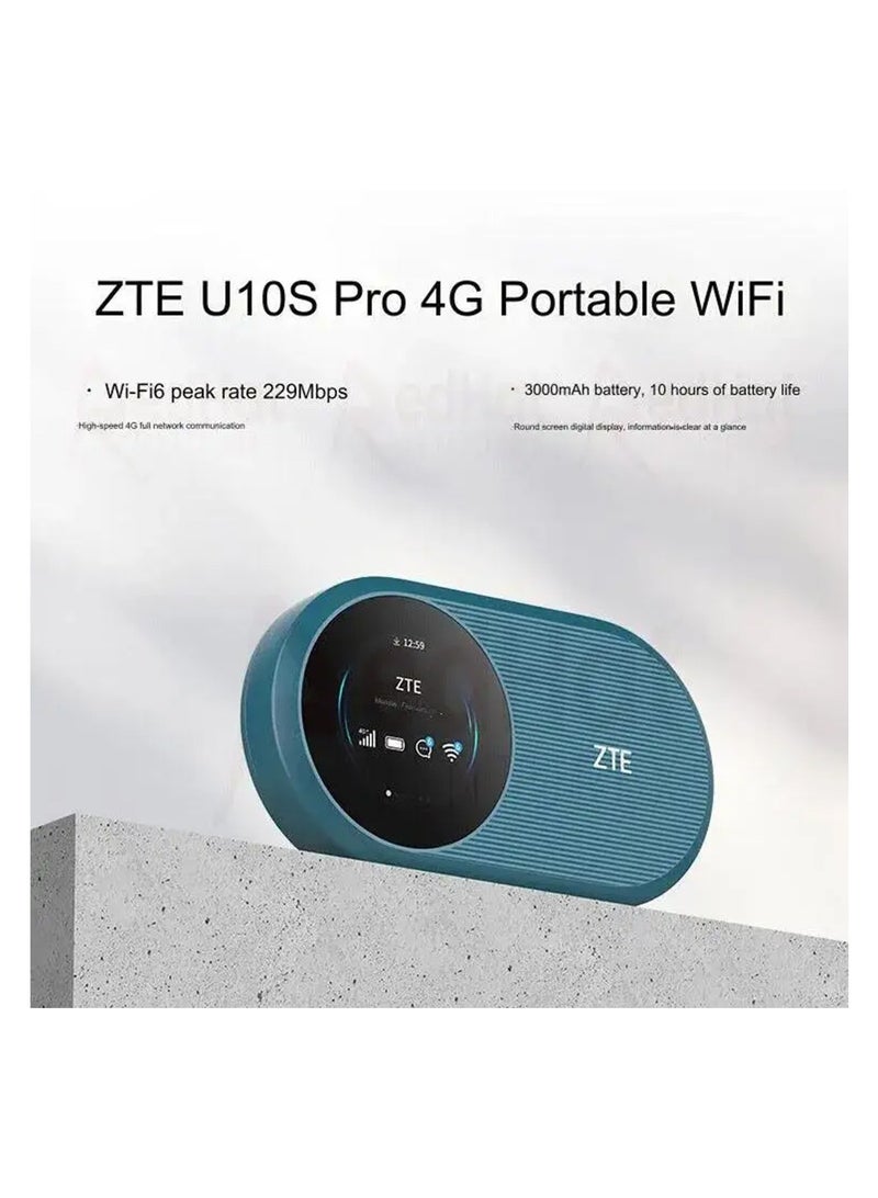 ZTE - Wireless Mobile WI-Fi router Battery capacity: 3000 mAh  U10S PRO Navy Blue - Image 1