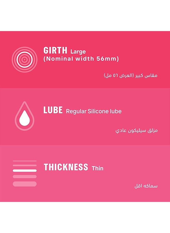 دوريكس واقيات ذكرية رفيعة ومزلقة للرجال، 3 قطع - Image 2