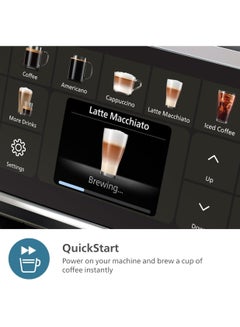 Philips Series 5500 Fully Automatic LatteGo Espresso Machine, SilentBrew Technology Quick Start Aromatic Coffee From Freshly Ground Beans 20 Hot And Iced Drinks 5 L 1500 W EP5546/70 black  - Image 3