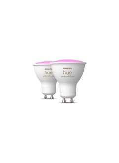 Ambiance Smart Light 2 Pack [GU10 Spot] With Bluetooth Works With Alexa And Google Assistant And Apple Homekit Multicolor