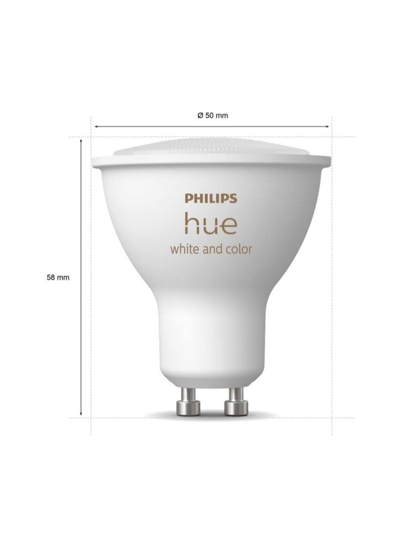 Philips - Ambiance Smart Light 2 Pack [GU10 Spot] With Bluetooth Works With Alexa And Google Assistant And Apple Homekit Multicolor - Image 1