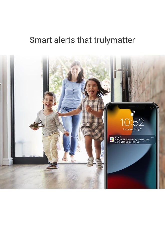 EZVIZ CB2 Indoor Wi-Fi Smart Battery Camera – 1080p HD, IR Night Vision 16ft, Two-Way Audio, Motion Detection Alerts, MicroSD & Cloud Storage, Magnetic Base, Google Assistant & Alexa Compatible, White | CS-CB2 - Image 5