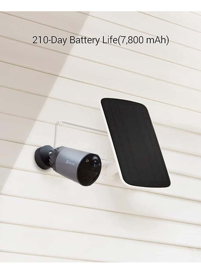 EZVIZ - eLife 2K+ Security Camera Free 32GB Built-in Storage, 4MP Rechargeable Battery Camera, Colour Night Vision, Human Detection, PIR Sensor, Siren, Two Way Talk, IP66,(BC1C) - Image 1