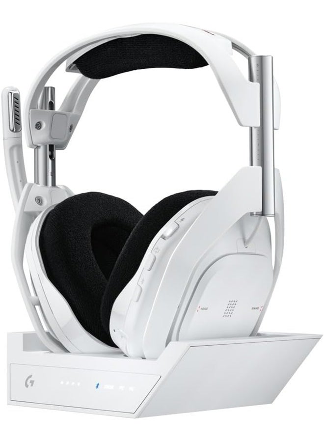 Logitech - Logitech G Astro A50 X LIGHTSPEED Wireless Gaming Headset + Base Station, PRO-G GRAPHENE, PLAYSYNC across Xbox Series X|S + PS5 + PC/mac, Bluetooth, HDMI 2.1 Passthru - White - Image 1