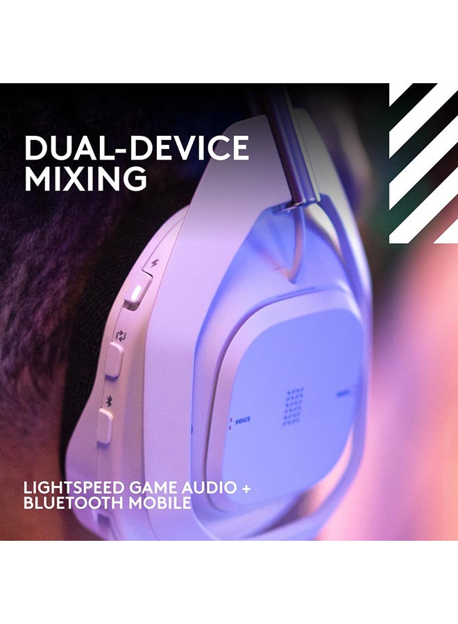 Logitech - Logitech G Astro A50 X LIGHTSPEED Wireless Gaming Headset + Base Station, PRO-G GRAPHENE, PLAYSYNC across Xbox Series X|S + PS5 + PC/mac, Bluetooth, HDMI 2.1 Passthru - White - Image 1