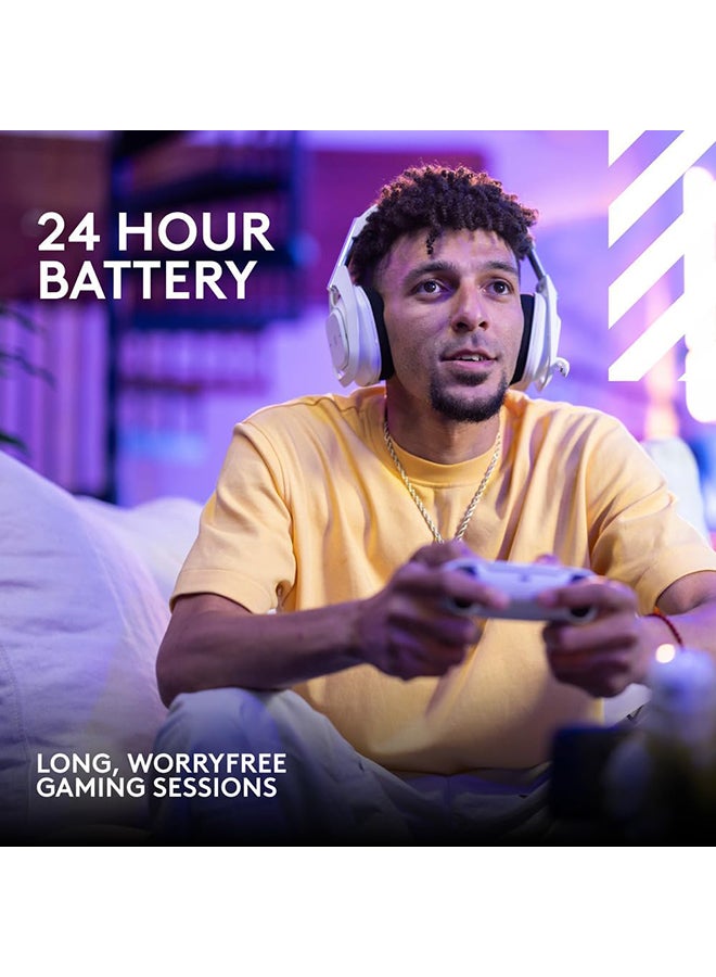 Logitech - Logitech G Astro A50 X LIGHTSPEED Wireless Gaming Headset + Base Station, PRO-G GRAPHENE, PLAYSYNC across Xbox Series X|S + PS5 + PC/mac, Bluetooth, HDMI 2.1 Passthru - White - Image 1