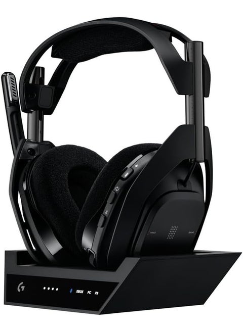 A50 X LIGHTSPEED Wireless Gaming Headset + Base Station, PRO-G GRAPHENE, PLAYSYNC across Xbox Series X|S + PS5 + PC/mac, Bluetooth, HDMI 2.1 Passthru - Black
