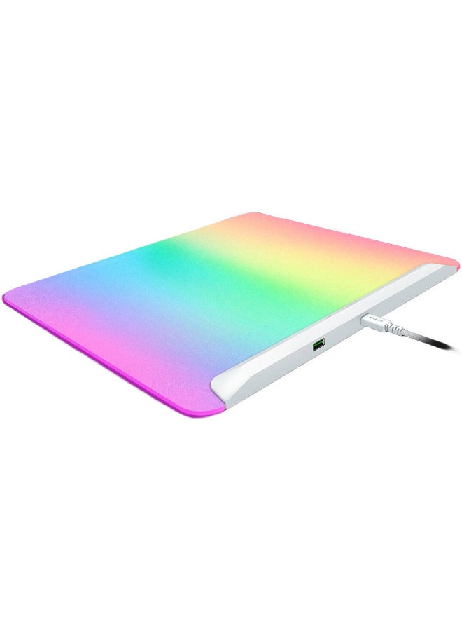 RAZER - Firefly V2 Pro Fully Illuminated RGB Gaming Mouse Mat - White - Image 1