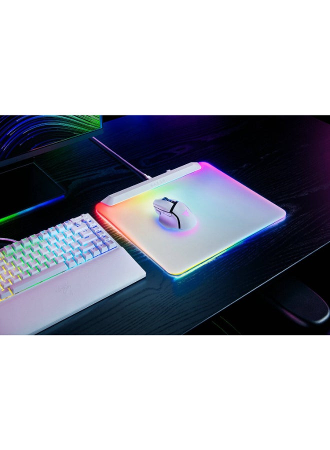 RAZER - Firefly V2 Pro Fully Illuminated RGB Gaming Mouse Mat - White - Image 1