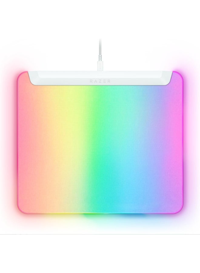 RAZER - Firefly V2 Pro Fully Illuminated RGB Gaming Mouse Mat - White - Image 1