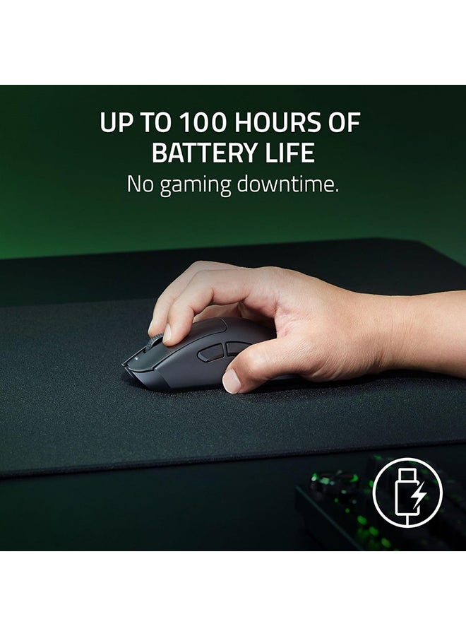 RAZER - DeathAdder V3 HyperSpeed Wireless Gaming Mouse, Focus X 26K Optical Sensor, 26000 DPI Sensitivity, 40g Max Acceleration, 8 Programmable Buttons, Black | RZ01-05140100-R3G1 - Image 1