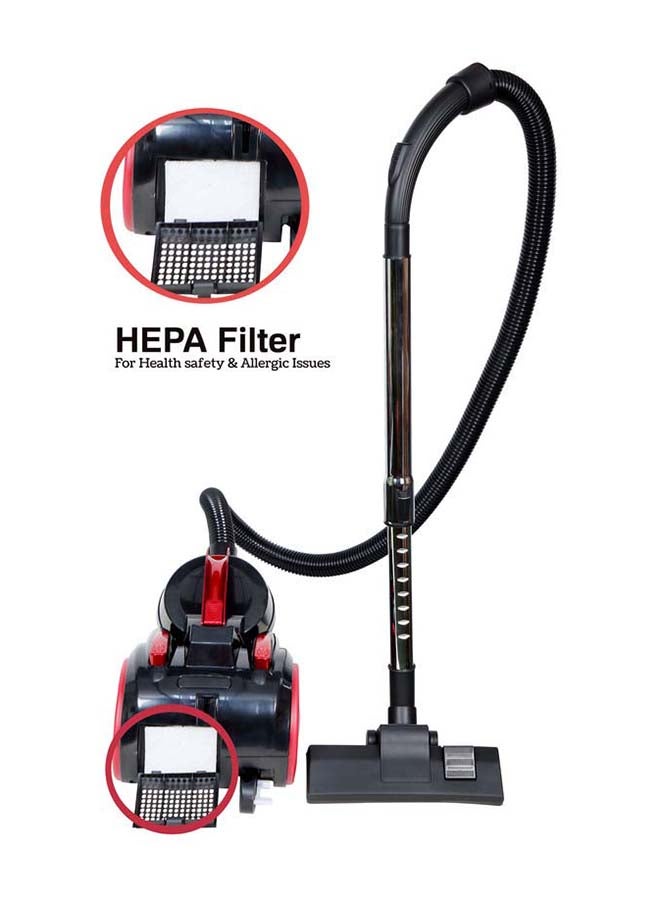 Techno Best Vacuum Cleaner 1400 W BVC-02C Red/Black  - Image 4