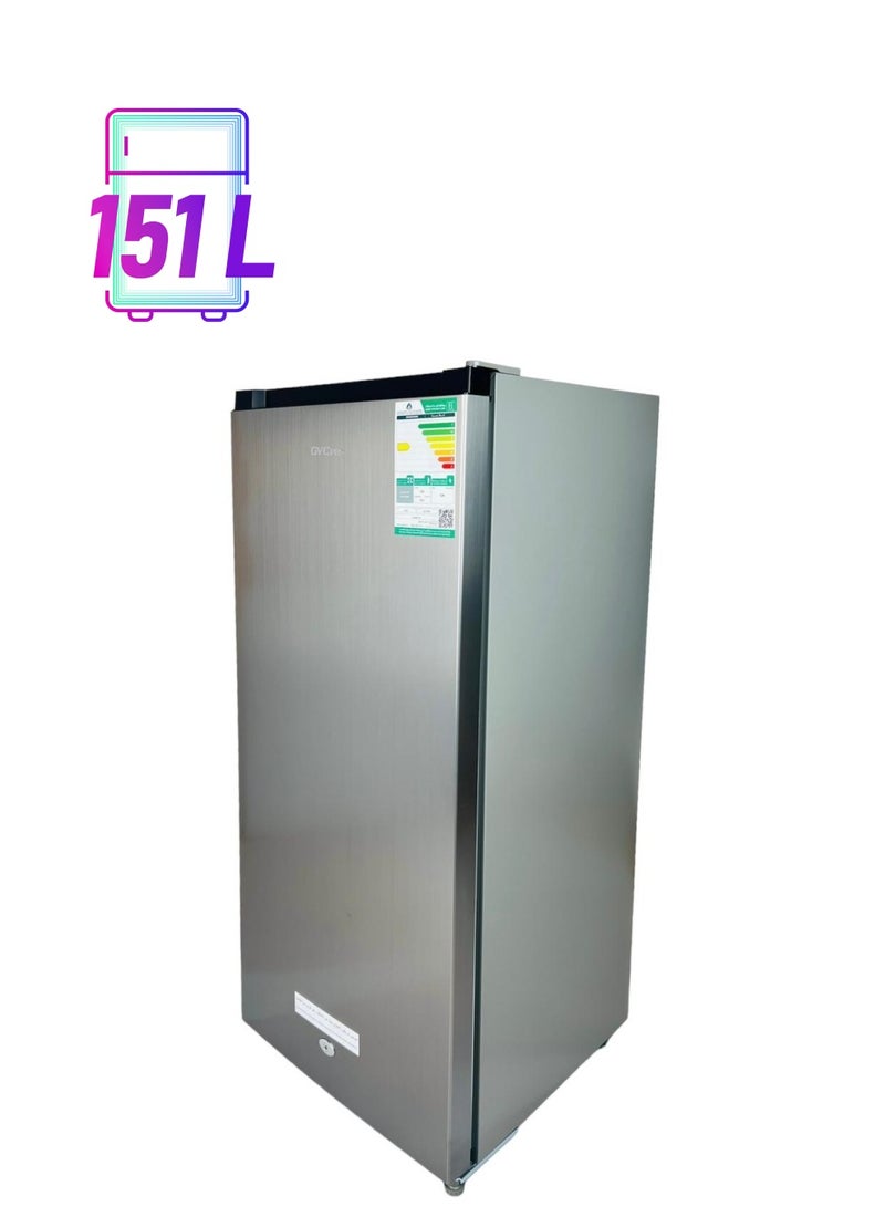 gvc pro Single Door Refrigerator 129 kW GVCRF-159 Silver - Image 1
