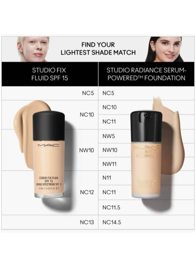 MAC studio radiance high coverage serum foundation nc10 Beige - Image 3