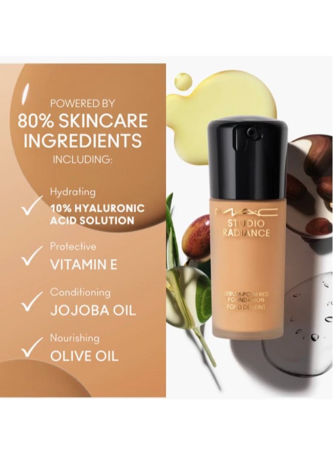 MAC studio radiance high coverage serum foundation nc10 Beige - Image 4