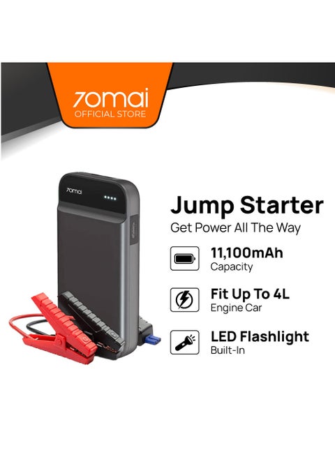 70mai Portable startup charger jump starter Built in LED 11100mAh 600A Phone Power Bank