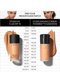 MAC studio radiance high coverage serum foundation nc35 Beige  - Image 5