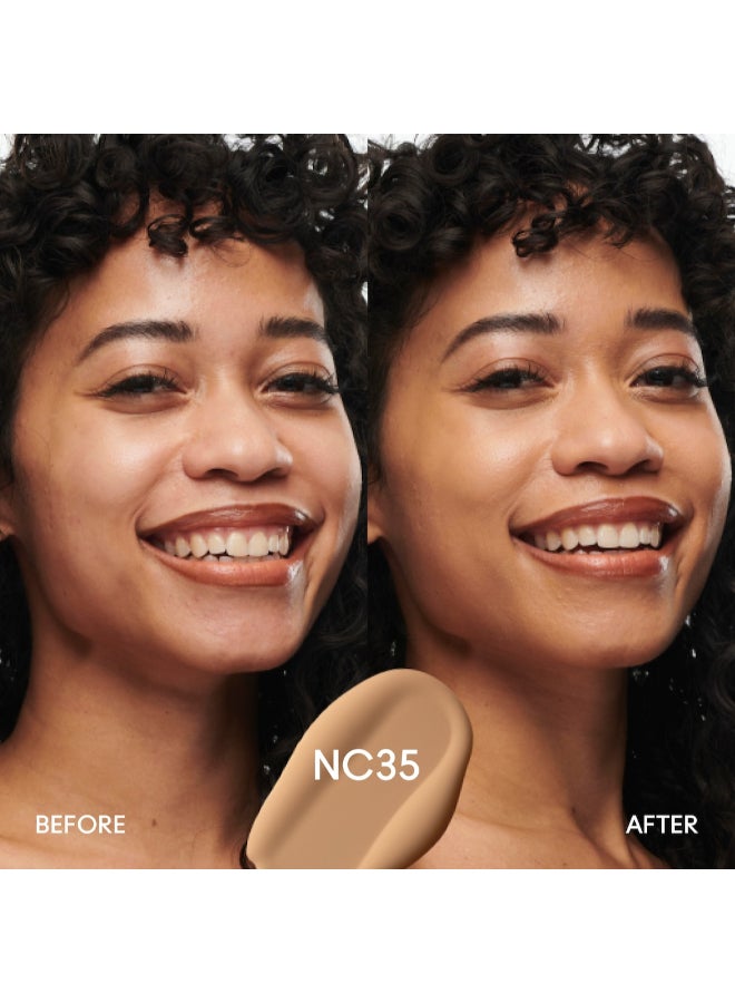 MAC studio radiance high coverage serum foundation nc35 Beige - Image 3