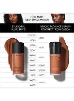 ماك studio radiance high coverage serum foundation nc55 Beige  - Image 5