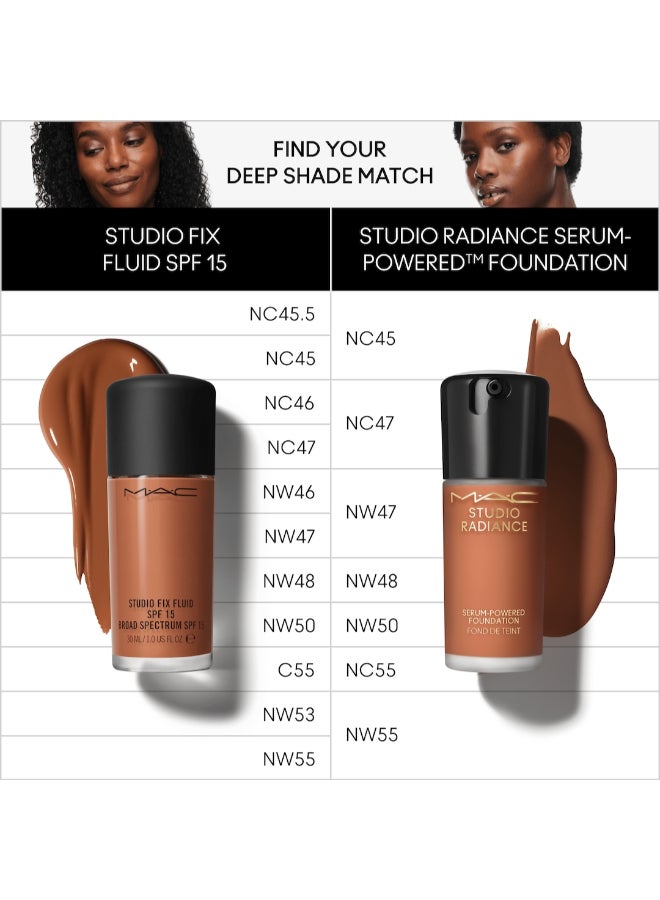 MAC studio radiance high coverage serum foundation nc55 Beige  - Image 5