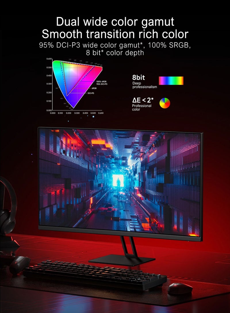 Xiaomi - G27Q Redmi Series LED-Monitor Gaming 27" 2k Ultra-Clear Picture 180Hz High Refresh Rate 1ms Response Fast IPS black - Image 1
