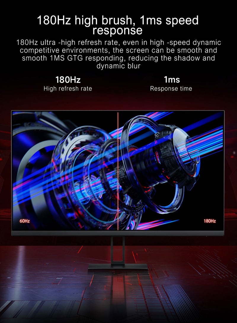 Xiaomi - G27Q Redmi Series LED-Monitor Gaming 27" 2k Ultra-Clear Picture 180Hz High Refresh Rate 1ms Response Fast IPS black - Image 1