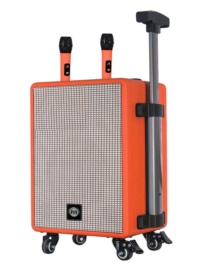 Microdigit Premium Bluetooth Trolley Speaker Orange - Image 1
