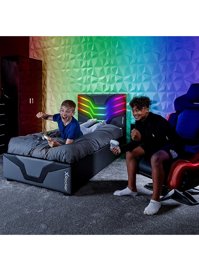 إكس روكر سرير الألعاب X Rocker Cosmos RGB LED بحجم مرتبة فردية 90 × 190 سم  - Image 5
