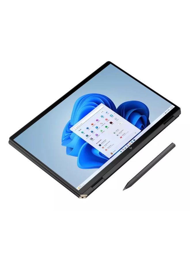 HP - Spectre x360 14-eu0001nx 2-in-1 Convertible Laptop With 14 inch Touch 2.8K (2880x1800) OLED Display, Intel Ultra 7-155H Processor/32GB RAM/2TB SSD/Windows 11/Intel Arc Grahpics English/Arabic Nightfall Black Aluminum - Image 1