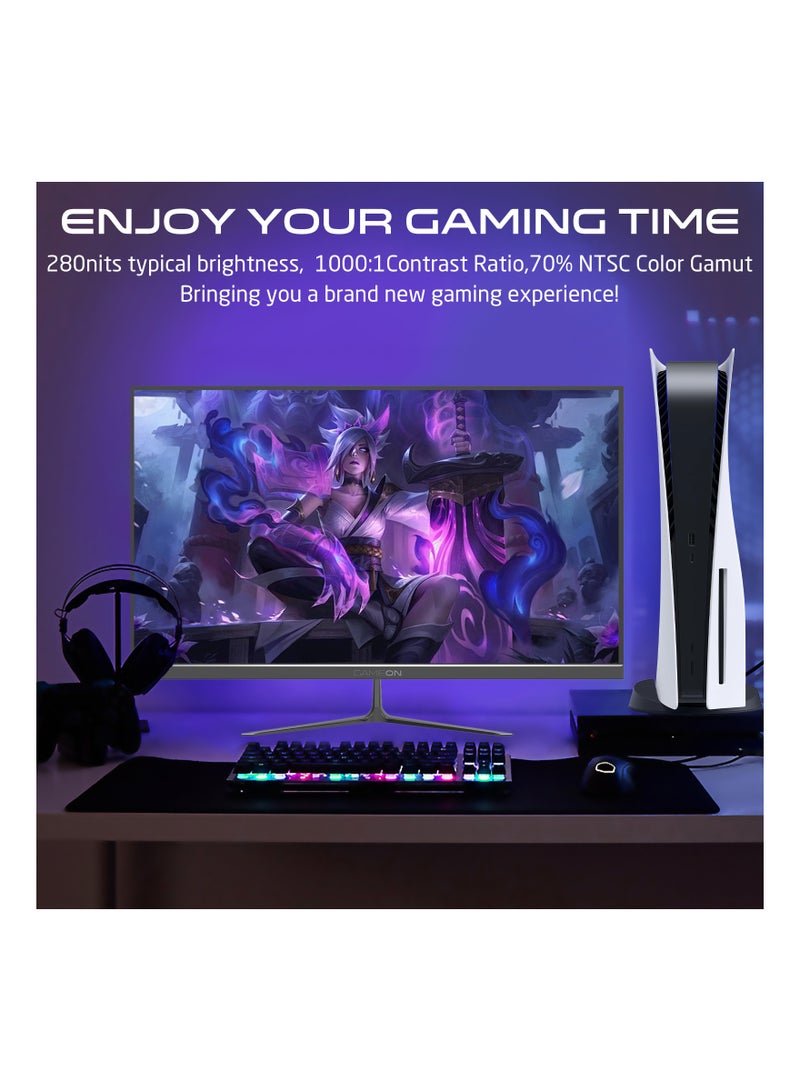 GameOn - 22 inch FHD 100hz IPS Gaming Monitor, MPRT 0.5ms, HDMI 2.1,  Support PS5 GOES22FHD100IPS BLACK - Image 1
