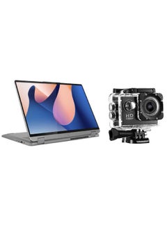 Flex 5 2 in 1 Laptop 16-Inch Display, Core i7-1355U Processor/16GB RAM/2TB SSD/Intel Iris Xe Graphics/Windows 11 With FREE Sports Action Camera English Grey