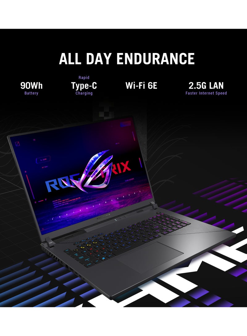 ASUS - Rog Strix G16 Gaming (Upgraded Version) Laptop With 16-Inch FHD Display, Core i9-14900HX Processor/64GB RAM/4TB SSD/8GB NVIDIA Geforce RTX 4060 Graphics Card/Windows 11 English grey - Image 1